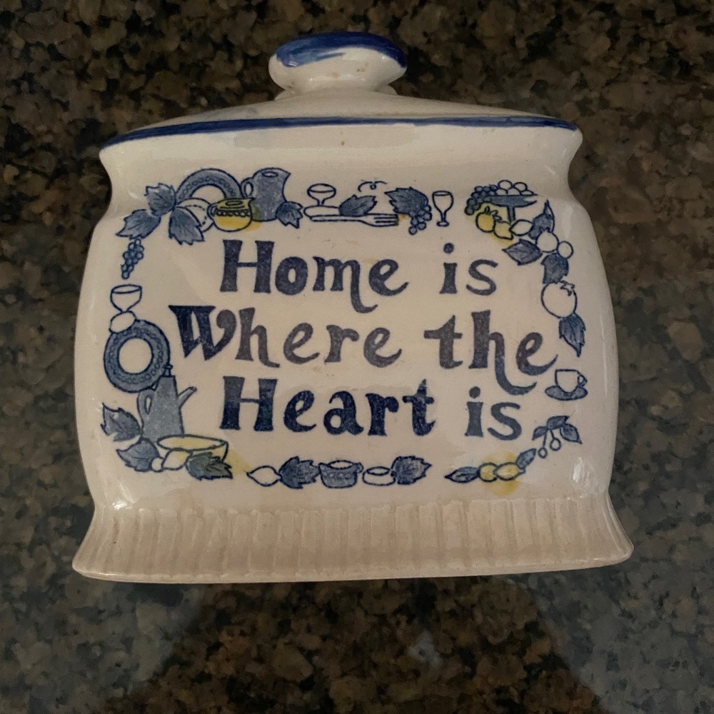 Vintage Napkin Holder “Home is Where the Heart is” Japan